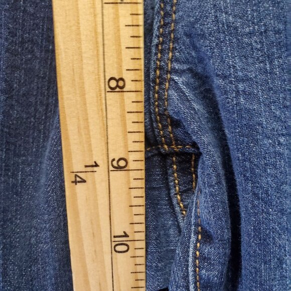 Gap Jeans Womens 14 Blue Boyfriend Fit Medium Wash Denim Stretch Relaxed Casual - Picture 7 of 13